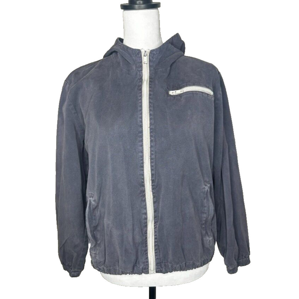 Brandy Melville John Galt Blue Full Zip Krissy Jacket Women’s One Size Windbreak